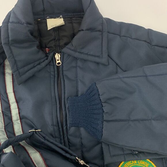 Vintage Men's Walls Insulated Snowmobile Suit with Patches Size L - Picture 8 of 12